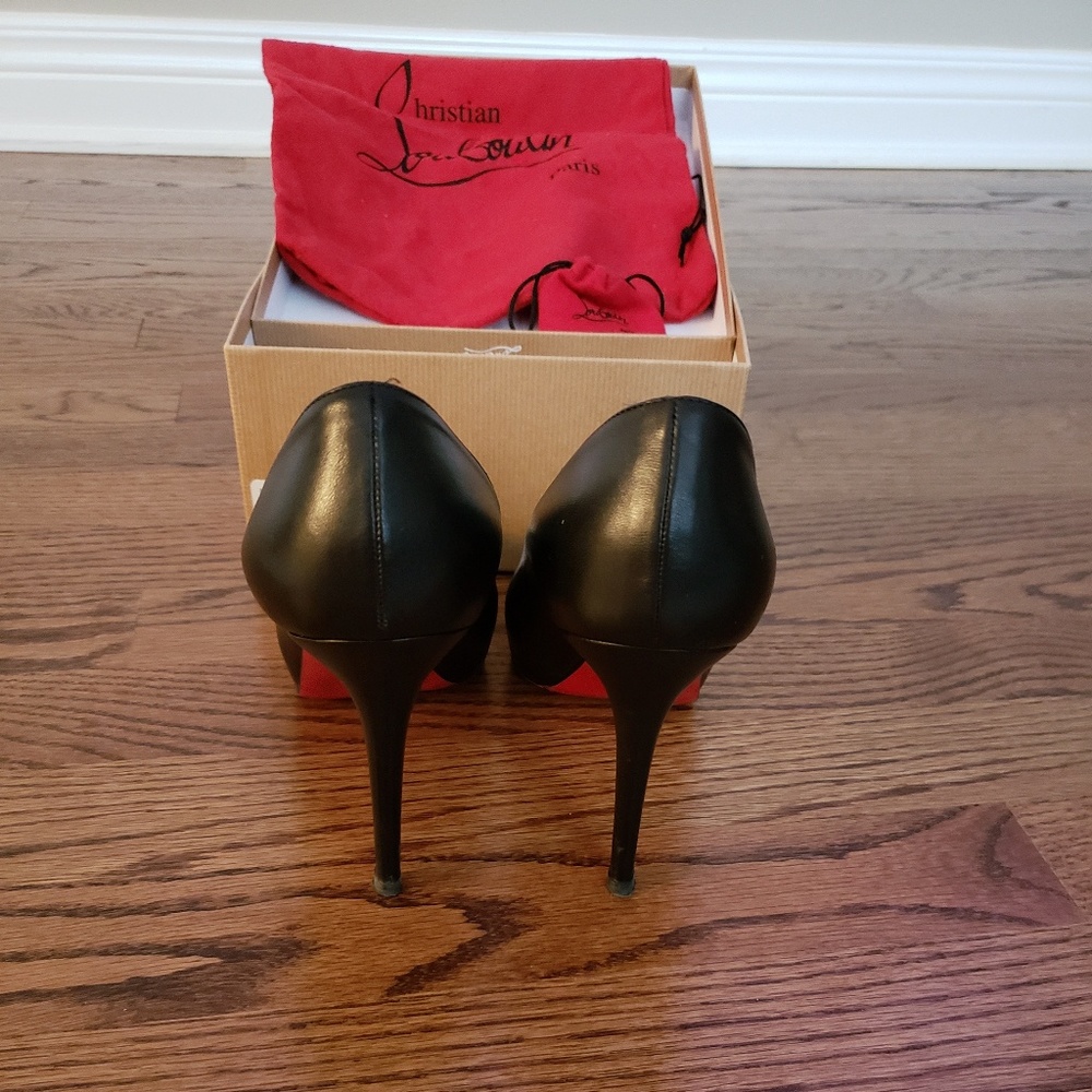 Christian Louboutin Black New Declic 120 heel 37.5 - Picture 5 of 8